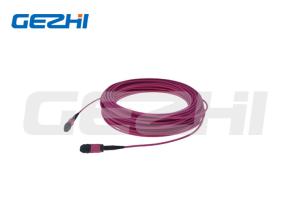 Buy cheap 12Core Data Center Om4 Red Rose Round Mtp Mpo Optical Cable Patch Cord product