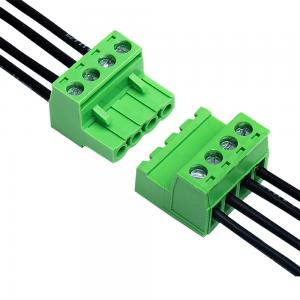 Buy cheap Green Color PCB Terminal Block Connector Wire XK2EDGA 5.08MM Pitch product
