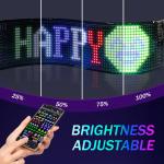 Programmable Led Sign, 15''x4'' Pre-made Animations & Customizable Text Led Car