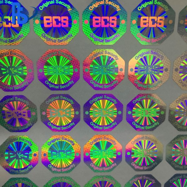 Waterproof Polyester Single Sided Security Hologram Stickers
