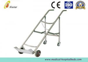 Buy cheap Medicine Equipment Stainless Steel Double Feet Trolley For Oxygen Bottle (ALS-A07) product