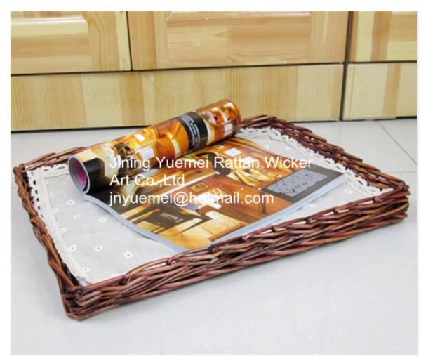 2016 wicker tray wicker pallet wicker storage tray square shape