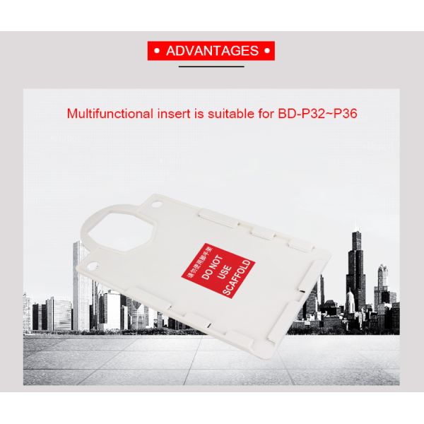 ABS Engineering Plastic Safety Lockout Tags Scaffold Safety Inspection Tags