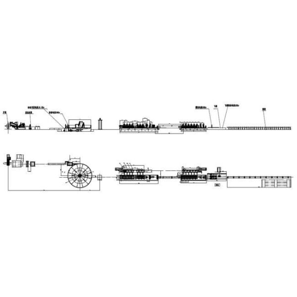 Heavy Type Hign Frequency HF Welded Tube Mill Line 2 Years Warranty