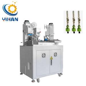 Buy cheap YH-ST02S Fully Automatic Double Head Wire Cable Waterproof Seal Plug Inserting Terminal Crimping Machine product