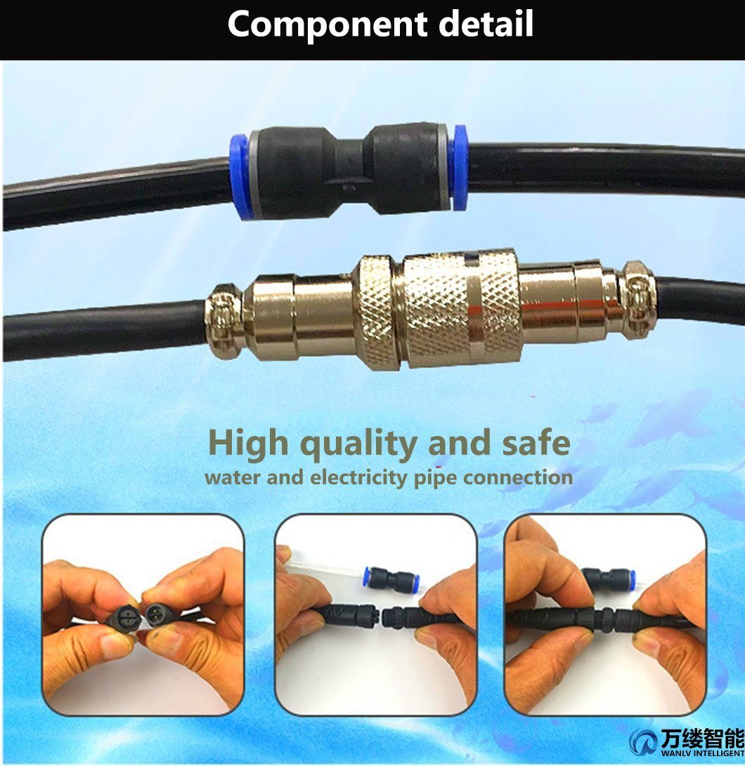 Mobile Solar Cleaning Brush PV Maintenance Tool Manual Cold Wash Brush with 7.5 Meters Handle Connect to 60 Watt Pump