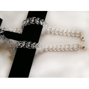 FaceMask Holder Acrylic Glasses Chain for Women,Fashion Acetate Eyeglasses Chain