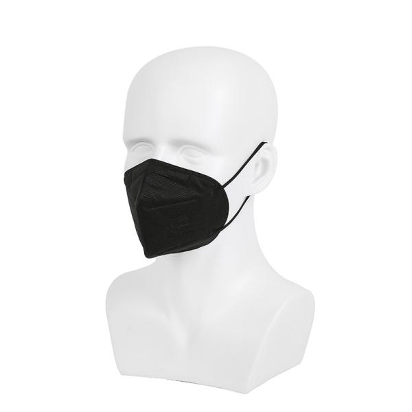 Quality Non Woven 4ply Cotton Disposable Black Face Mask 17.5*9.5cm for sale