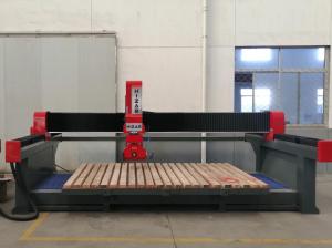 China Bridge Cutting Saw For Granite Marble With 5 Axis 45 Degrees Chamfer Cutting  Stone CNC Machine on sale