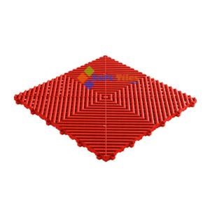 Buy cheap Red PP Interlocking Floor Tile 400*400mm For Use In Garages Workshop product