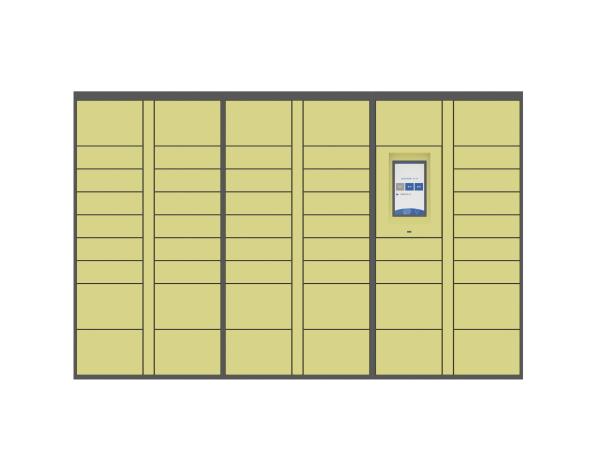 Smart Parcel Locker Android System Digital Lcd Interface Advertisement Player