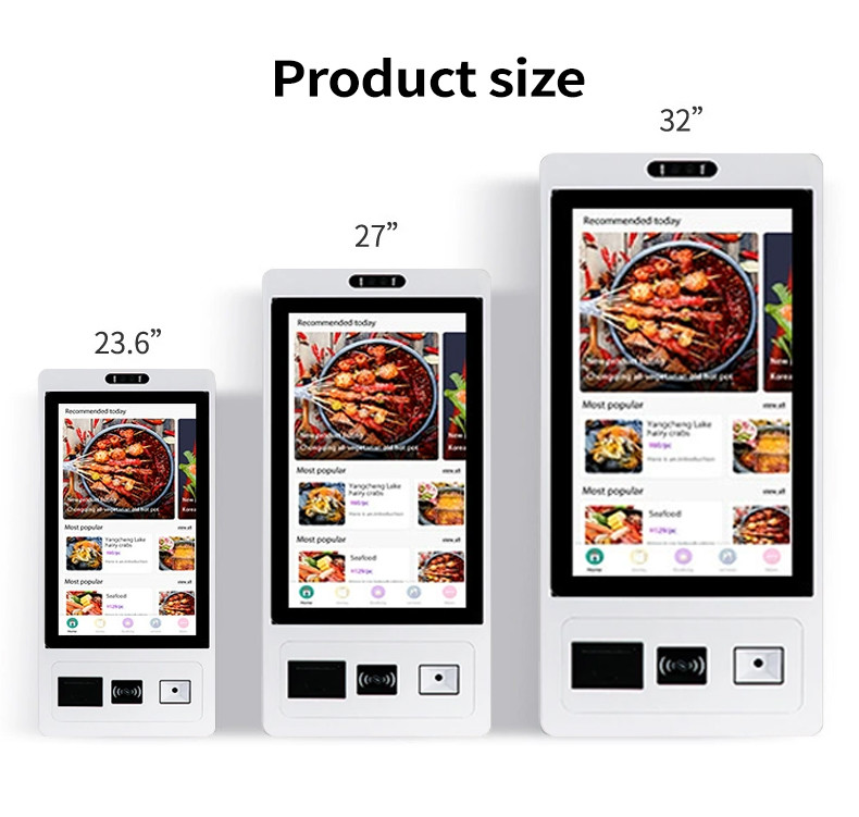 RK3288 Android Solution Integrated Self Service Kiosk With WiFi Connectivity