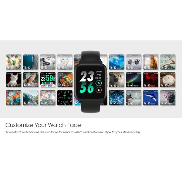 Custom Sleep Tracker Rubber Band Heart Rate Monitor Smartwatch