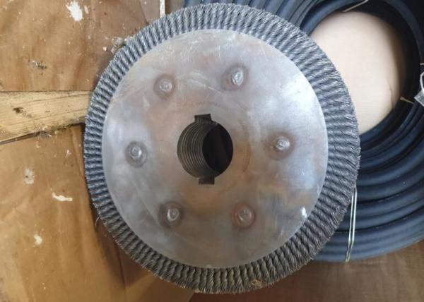 Quality Heavy Duty Twisted 18 Inch Knotted Wire Wheel Brush Roller For Rust Removal for sale