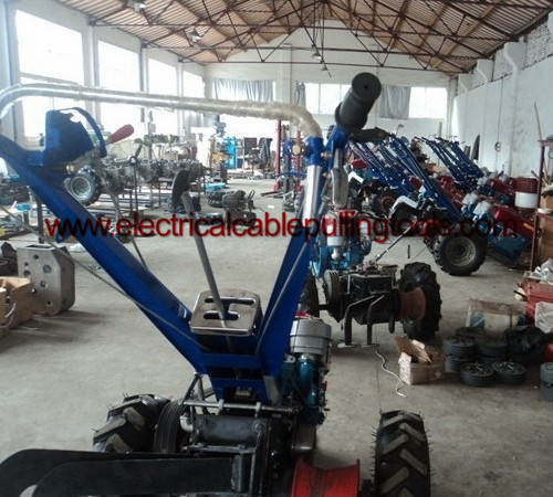 5T Double Drum Hydraulic Puller Tensioner Hand Tractor Winch 60KN Tractor Force