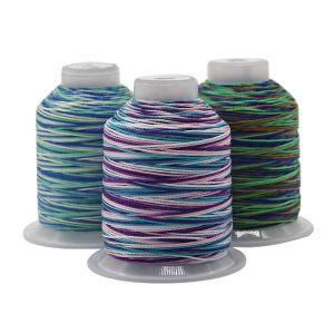 High Temperature Resistant 100G Weight 15ply Rainbow Weaving Crafts Polyester