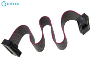 China FC 2*7Pin 14P 1.27mm Pitch IDC Female Connector Flat Ribbon Cable With 2678 0.635mm on sale