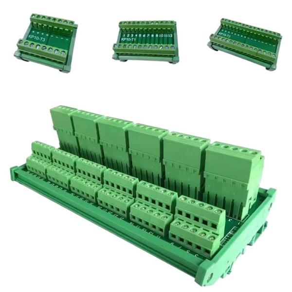 Quality 8 12 16 60 Ways Cable Connection Distribution Hub Terminal Blocks Wiring Board Din Rail Mount for sale