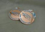 Zinc Alloy Award Ribbons Medals , Eco Friendly Award Medals For Kids
