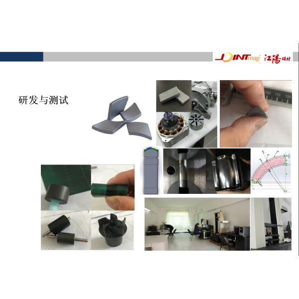 Strong Permanet Starter Motor Magnets Block ISO9001 Low Weight Loss