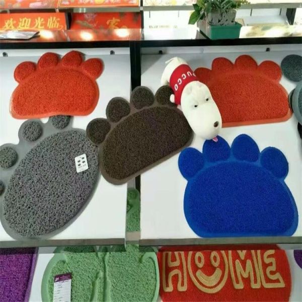 Plain Coir Doormat Shaggy Pattern Color Red Brown Blue Green Orange