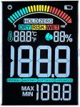 45.8*66mm 12 O'Clock Car LCD Display VA Segment LCD Display
