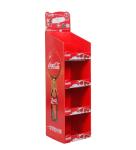 Varnish POP Corrugated Display Rack Multifunctional Recyclable POP Custom