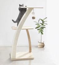 Coconut Tree Solid Wood Cat Shelf Large Cat Climbing Frame 107*48*6cm Cat Scratching Post Cat Climbing Frame
