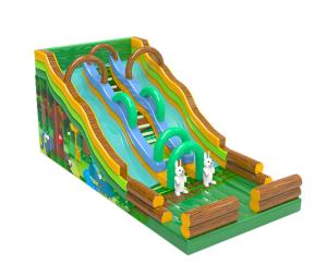 Buy cheap Clown Inflatable Slide With Elephant Theme For Children Fun Park product