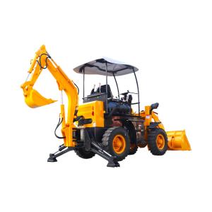 Buy cheap Efficient 4x4 Mini Backhoe Loader Compact Tractor With Loader And Backhoe product