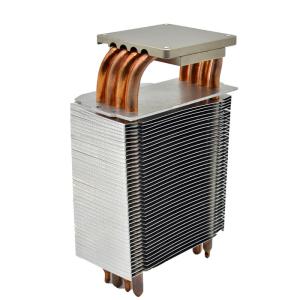 Buy cheap Aluminum Bottom Heatsink With Heatpipe Practical Plating Nickel product