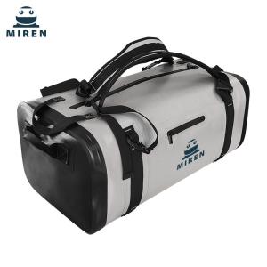 Buy cheap TPU Material 50L Waterproof Duffel Bag Light Gray For Outdoor Travel product