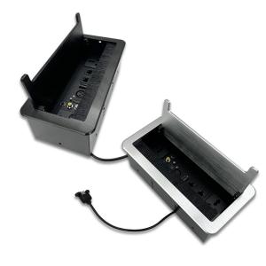 China Flip Cover Socket Desktop Electrical Power Socket Universal Conference Furniture Tabletop Power Socket Outlet Box on sale