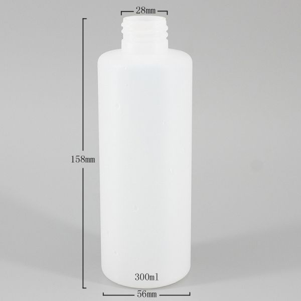 Customized 280ml 300ml Cylindrical Shampoo Pump Bottles