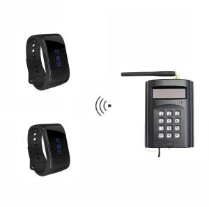 Buy cheap High quality wireless calling equipment with full waterproof wrist watch and a host keyboard product