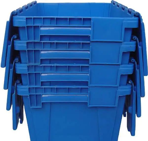 Quality Plastic Euro Stacking Containers With Lids Warehouse Storage Stack Nest for sale
