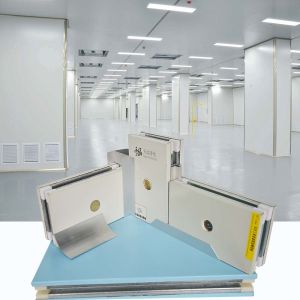 Building Cleanroom Rock Wool Sandwich Panel Polyurethane 100mm 150mm