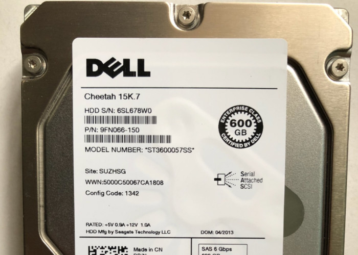 42123-01 42101-01 Dell Hard Disk ST3600057SS 600G 15K 3.5 SAS HDD Style