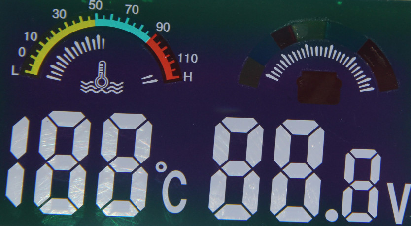 Water Temperature Gauge TN Lcd Segment Display Module
