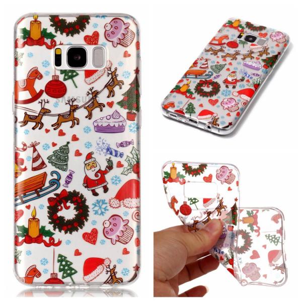 Quality IMD Custom Print Nature Clear TPU Christmas Designs Phone Case For Samsung Galaxy S8 for sale