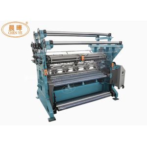 Raschel Mesh Fabric Machine , Blue Computerized Flat Knitting Machine