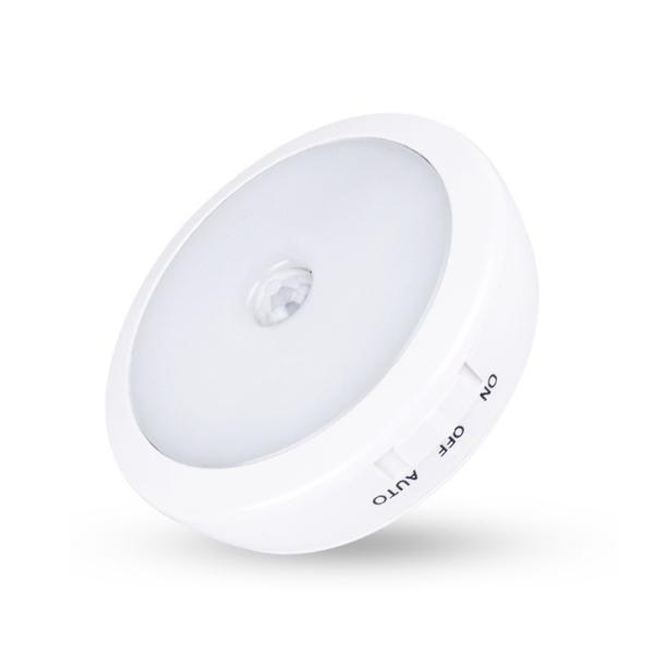 Quality Round EMC FCC 0.100kg Battery Operated Motion Sensor Light  Warm White for sale