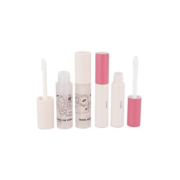 Quality 1.6g Frosted Cool Lip Balm Containers Tube With Beige Cap Lipstick Container Empty for sale