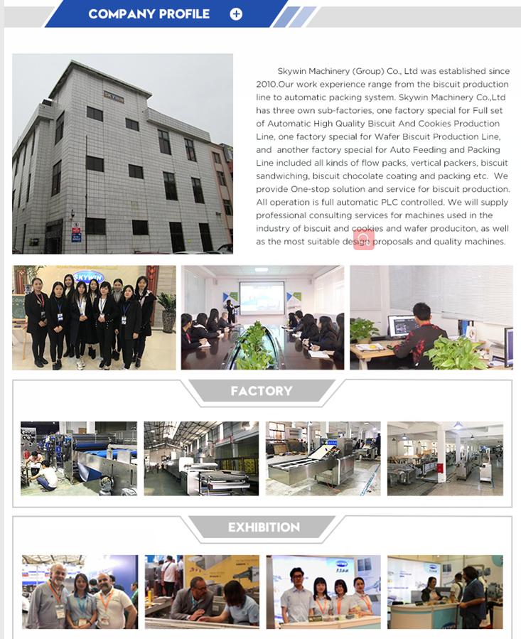 Long Service Life Mitsubishi PLC Wafer Biscuit Production Line