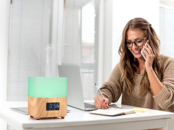 Quality LED Light 300ml 12W Wood Aromatherapy Diffuser With Calendar for sale