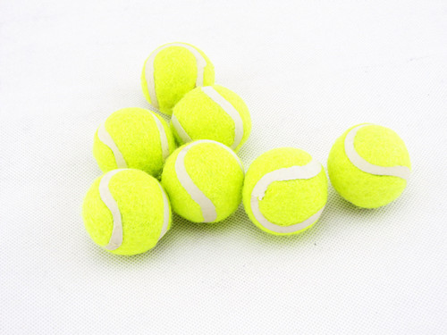 1.5inch mini colored pet toy tennis ball with custom logo printed