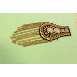 Buy cheap Metal Tassel Custom Design Embroidered Patches 95mm Width 3D Epaulettes product