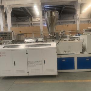 45RPM Conical Double Screw Extruder Plastic Pipe Machine
