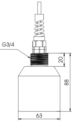 Accurate Ultrasonic Sludge Level Sludge Interface Sensor