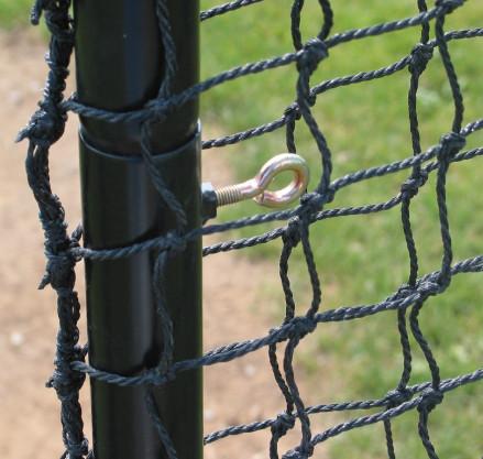 Quality HDPE PP Polyester Nylon Outdoor Sports Netting / Safety Barrier Net for sale